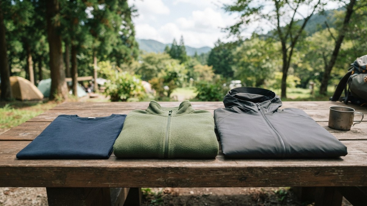 キャンプの服、専用ウェアはいらない？初心者が最初に揃える服装のイメージ