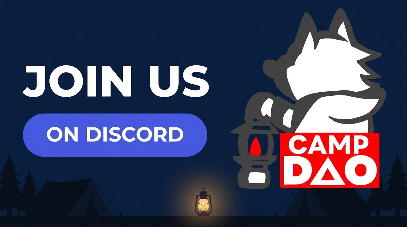 JOIN US ON DISCORD - キャンプ×web3.0コミュニティ CampDAO