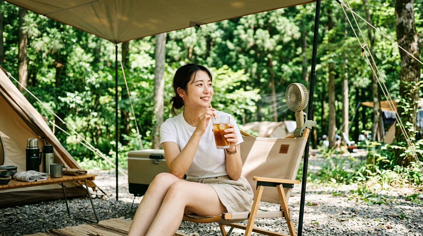 日本の夏キャンプを涼しく快適に過ごすために