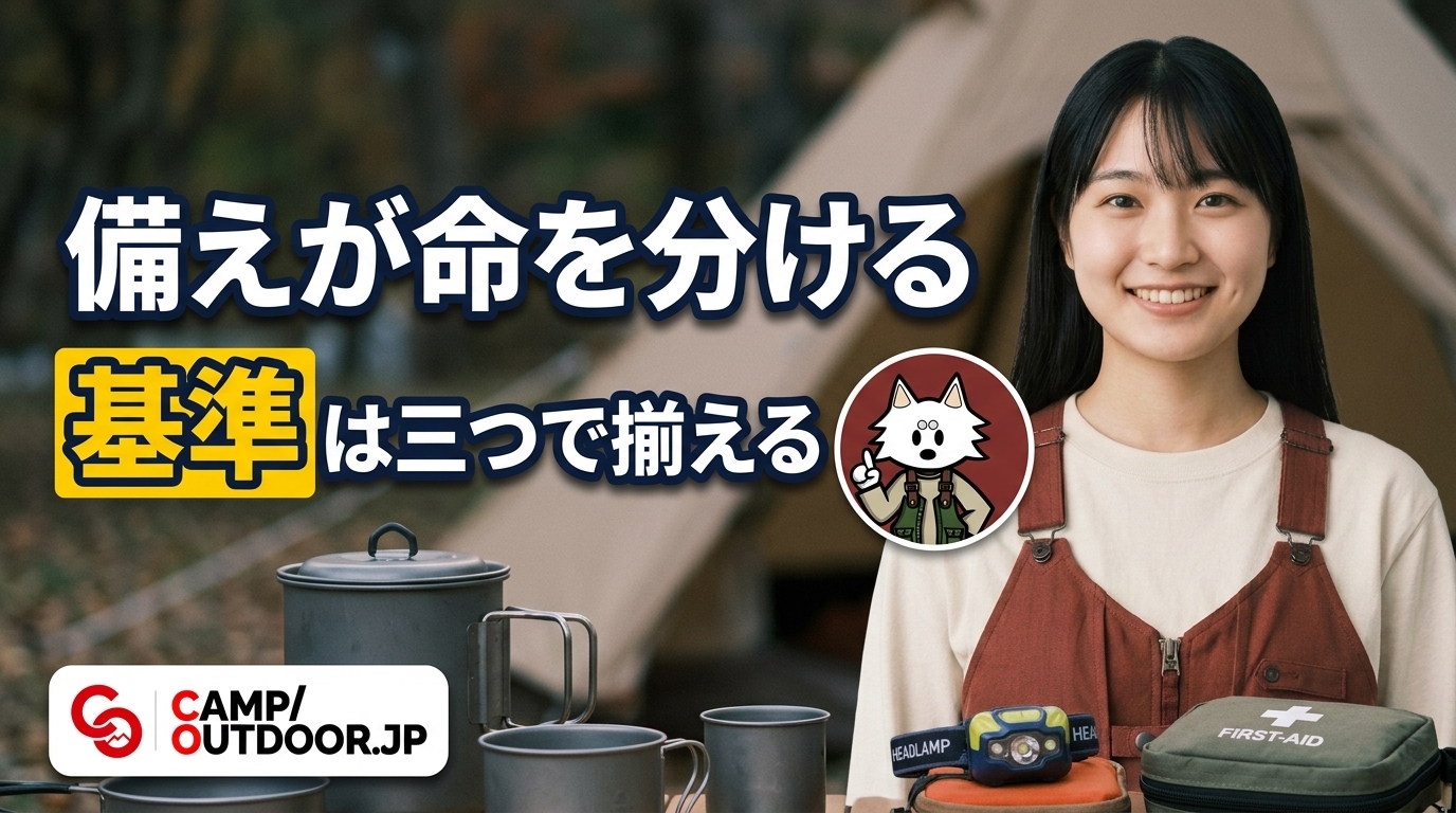 基準は三つで揃える