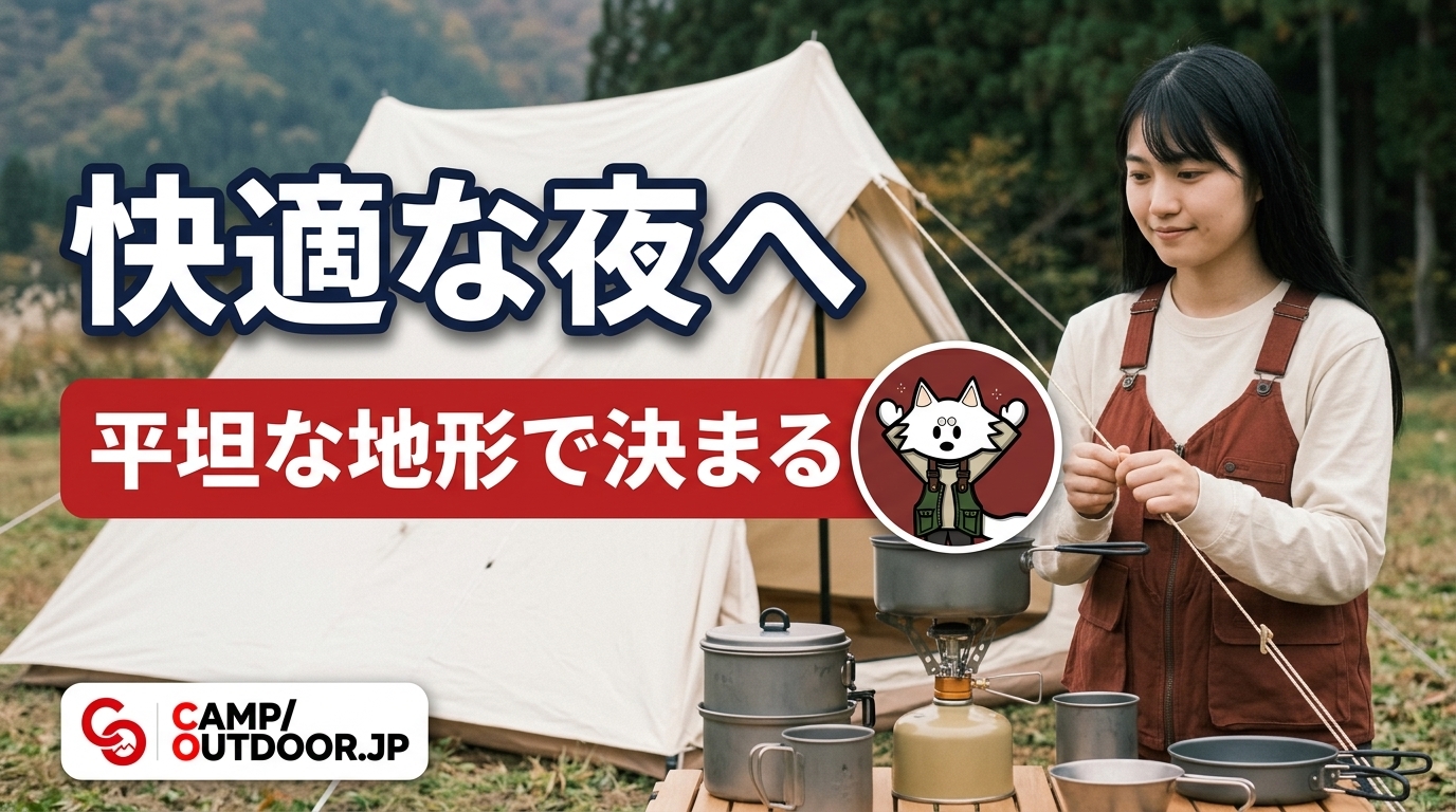 平坦な地形で決まる