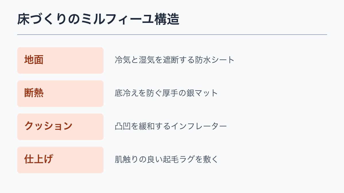 床づくりのミルフィーユ構造