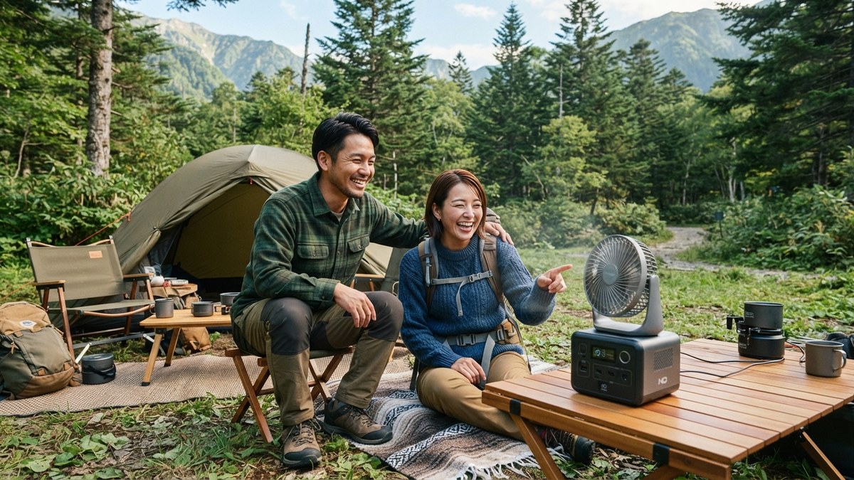 ポータブル電源の選び方｜キャンプで必要な容量・出力・電池の見分け方のイメージ