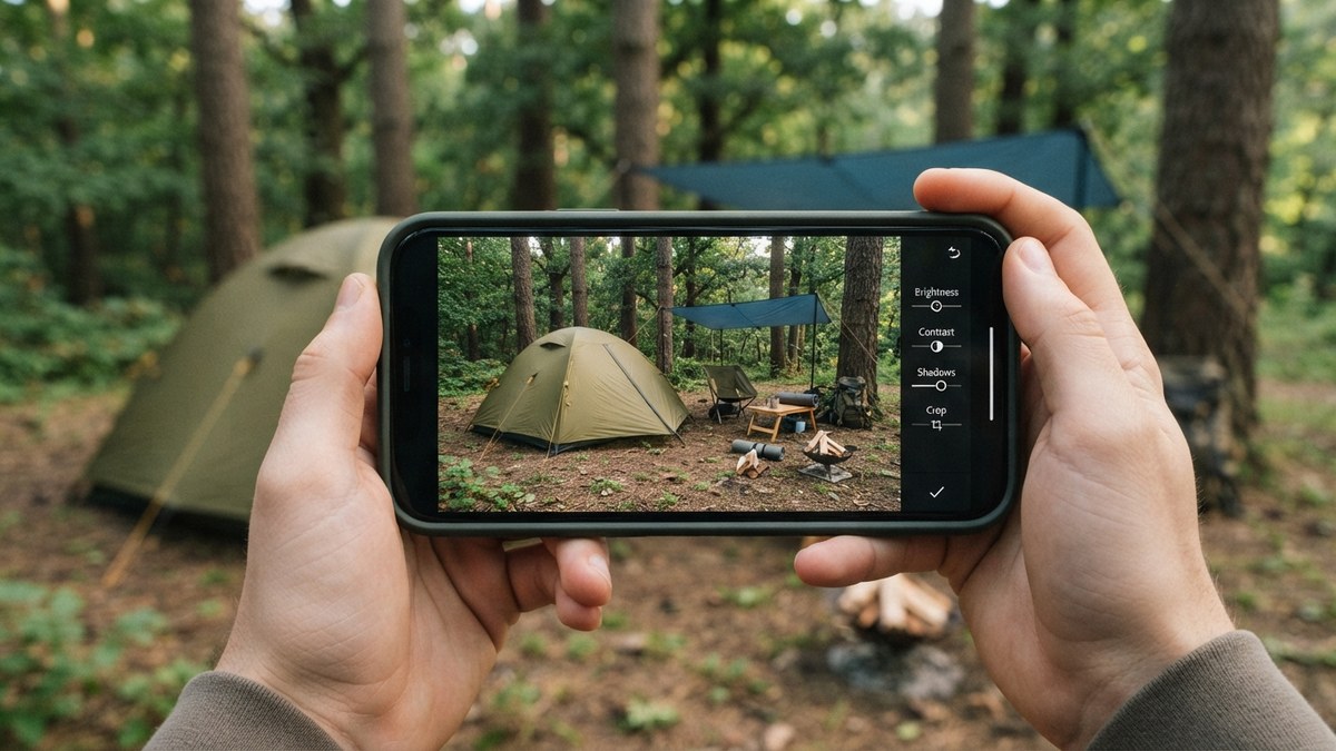 スマホでOK!キャンプ写真の撮り方のイメージ