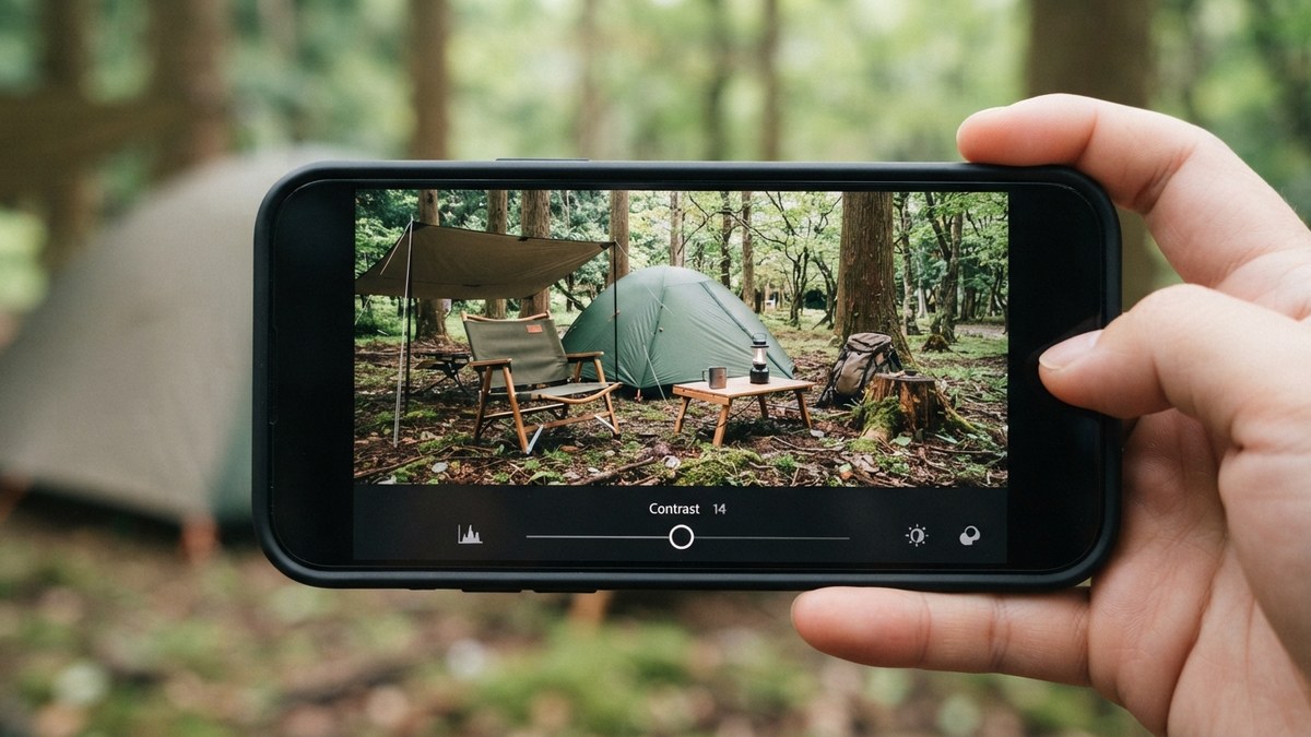 スマホでOK!キャンプ写真の撮り方のイメージ