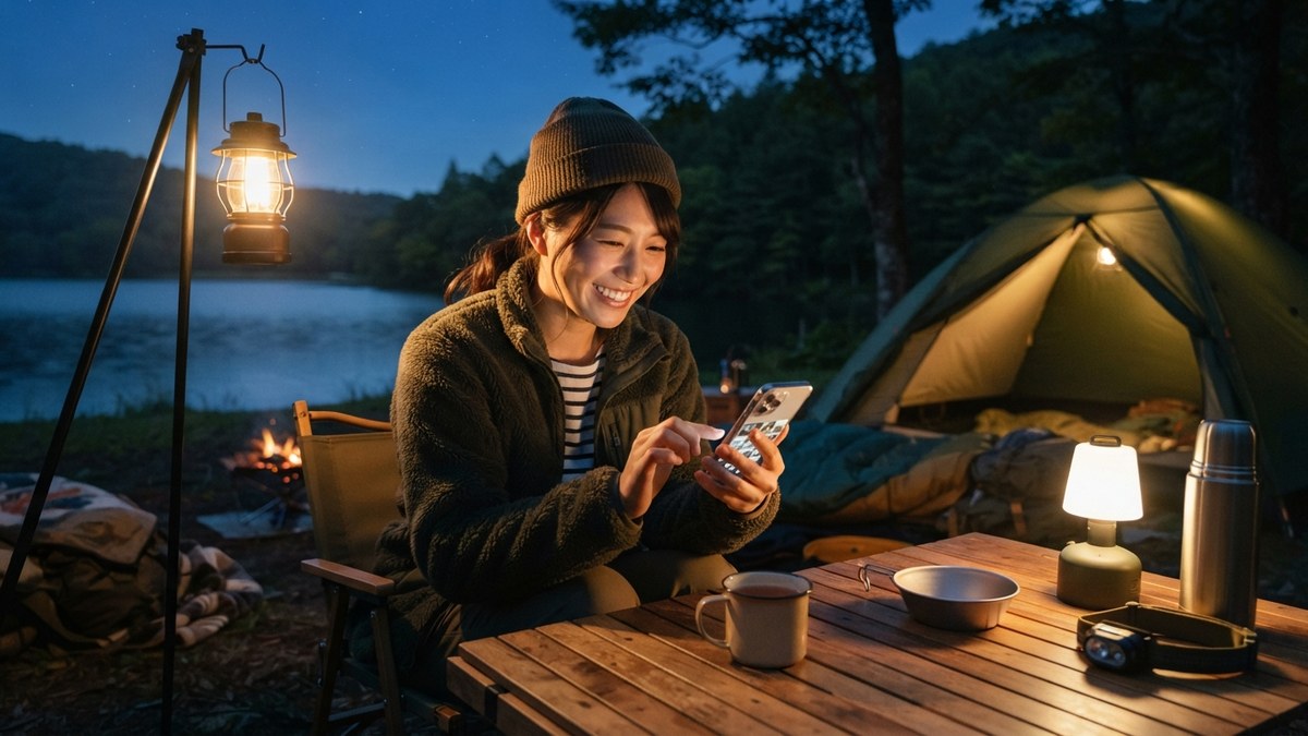 スマホでOK!キャンプ写真の撮り方のイメージ