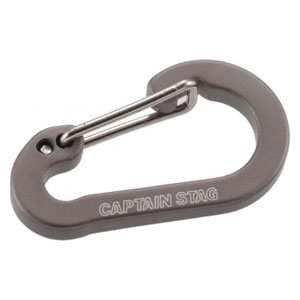 CAPTAIN STAG アルミアクセサリー フラットカラビナ SS