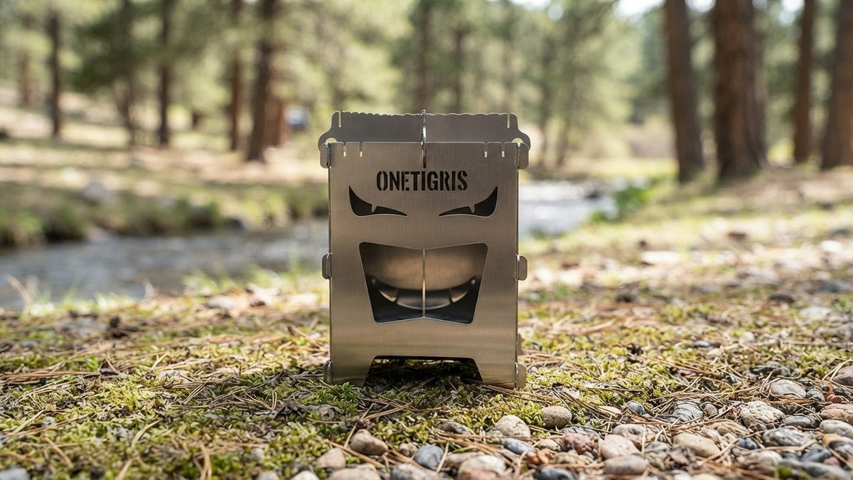 ストーブタイプの代表例: OneTigris ROCUBOID ミニ焚き火台