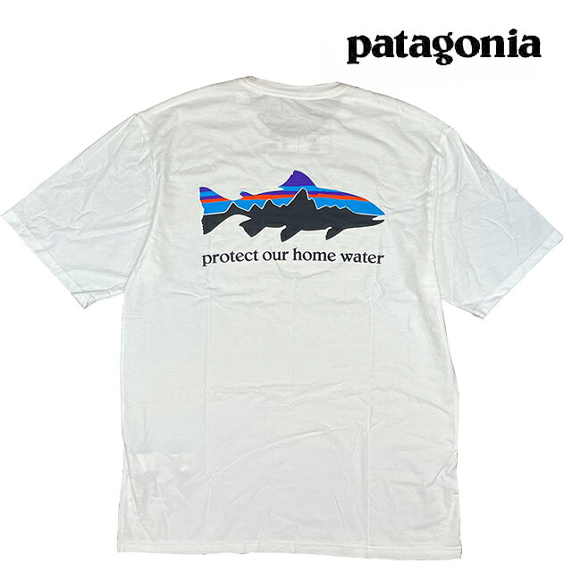 ホーム ウォーター トラウト オーガニック Tシャツ メンズ