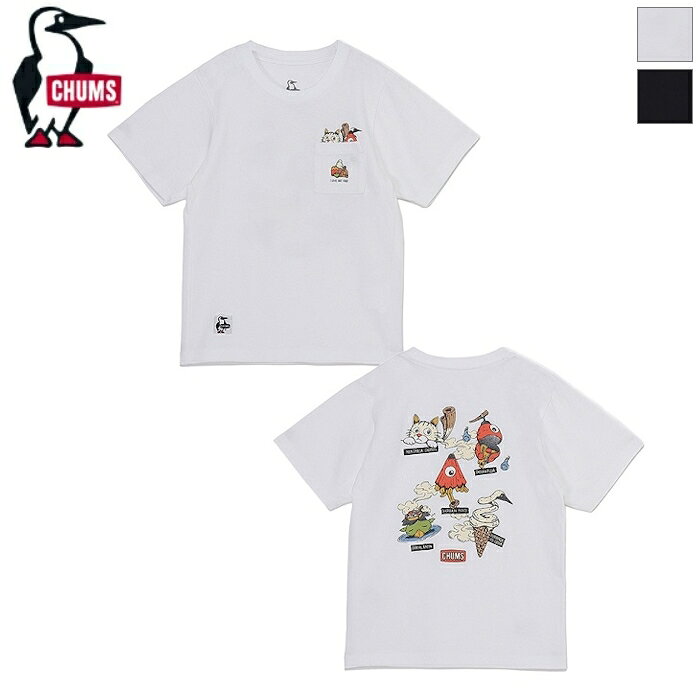 CHUMS アンチバグフードヨーカイポケットTシャツ