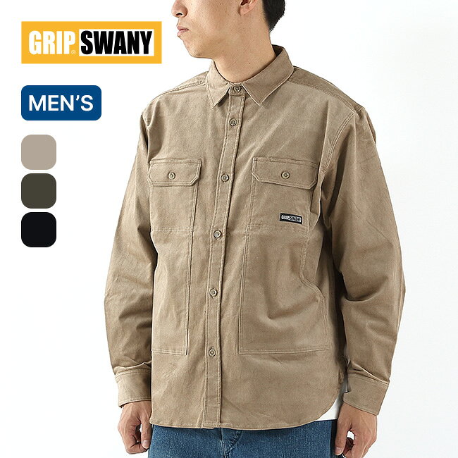 GRIP SWANY CORDUROY STRETCH FIELD SHIRTS シャツ