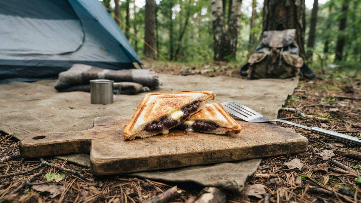 あんバターの背徳感サンドの場面