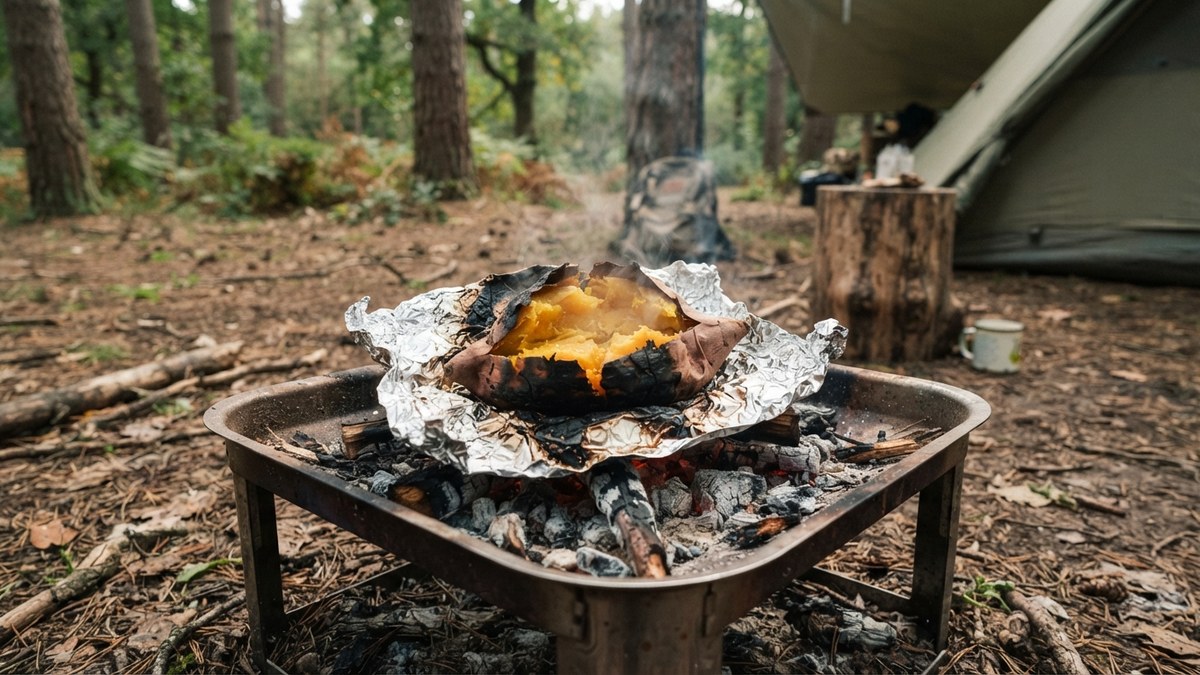 ほくほく焼き芋の場面