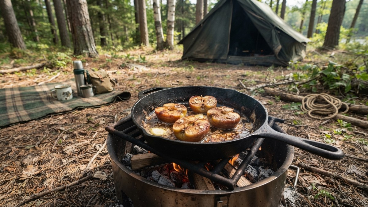 焼きリンゴのバターシナモンの場面