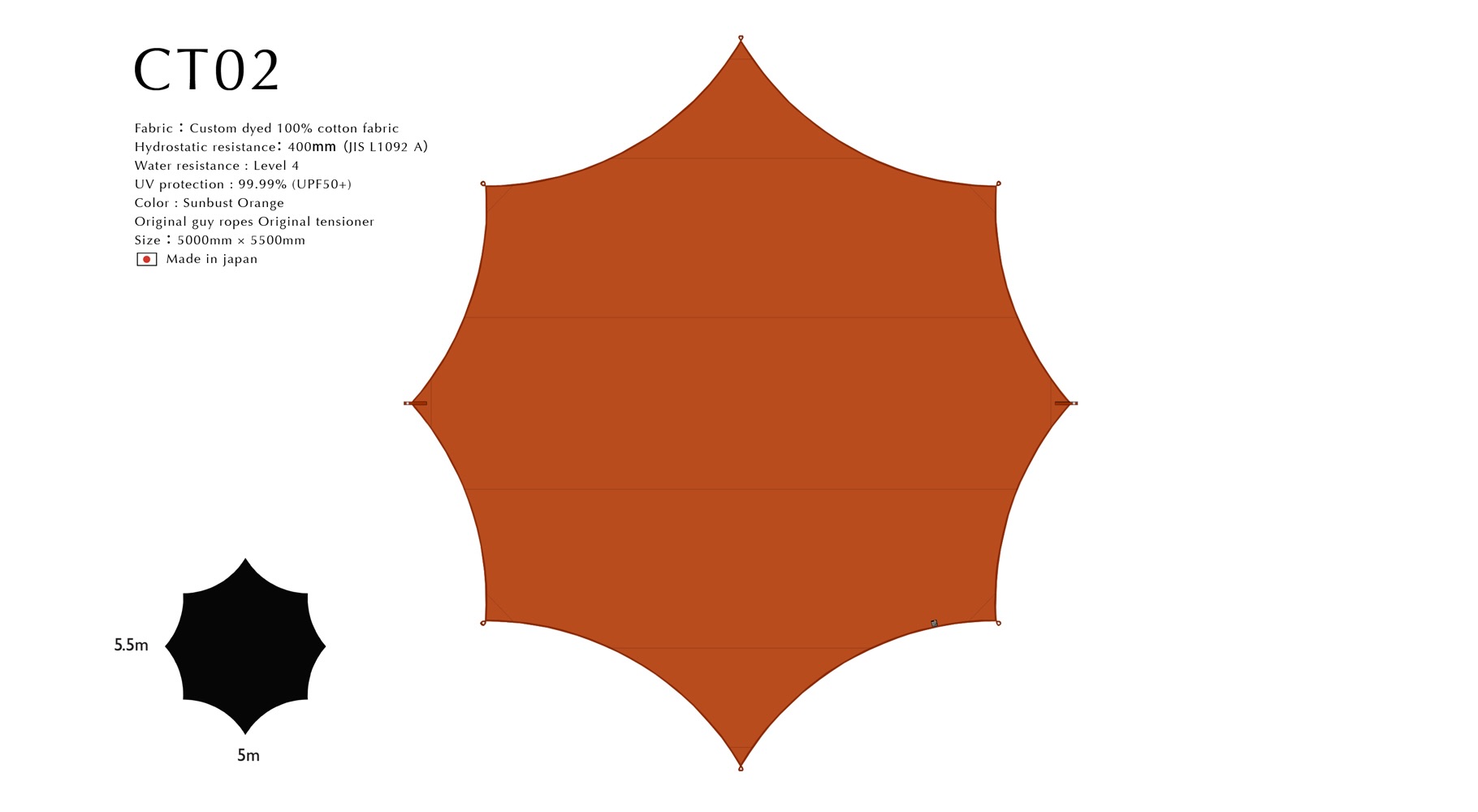 sunsetclimax Tarp CT 02 Sunburst Orange